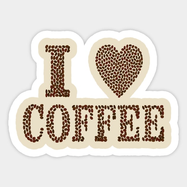 I Love Coffee Sticker by PatrioTEEism